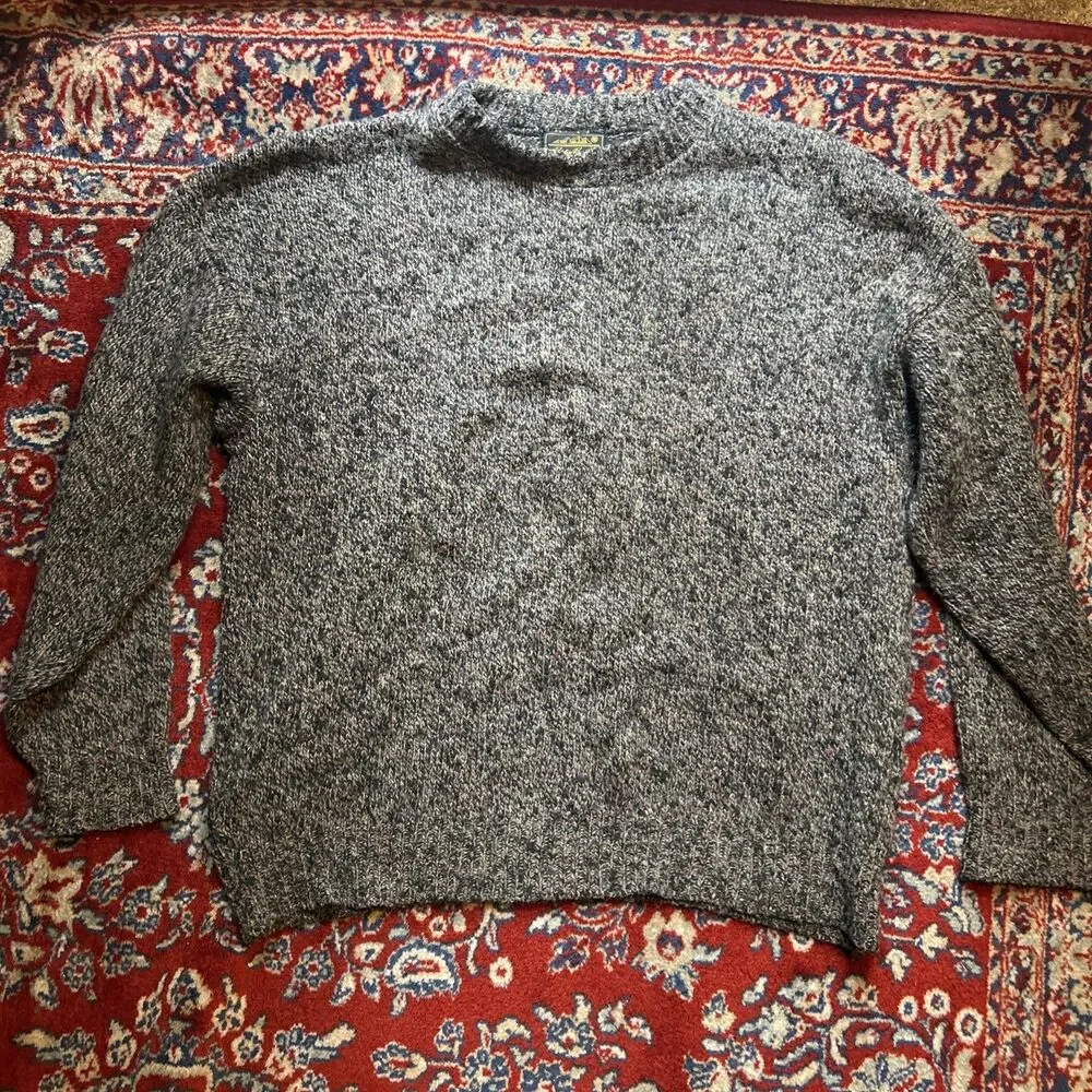 Vintage Eddie Bauer Wool Sweater Men’s Size XL Classic 90’s Fleck